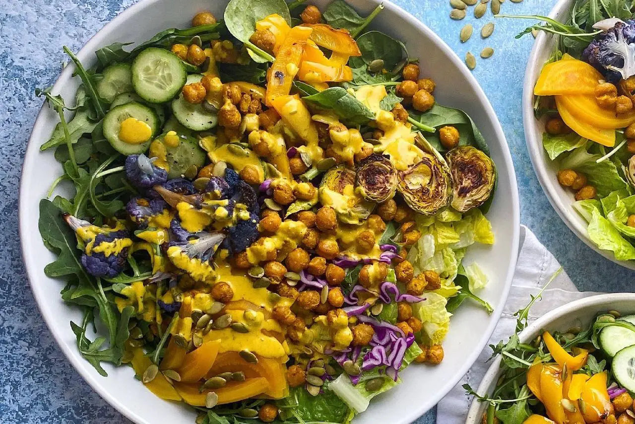 Blue Zone Recipe: Falafel Spiced Chickpea Salad