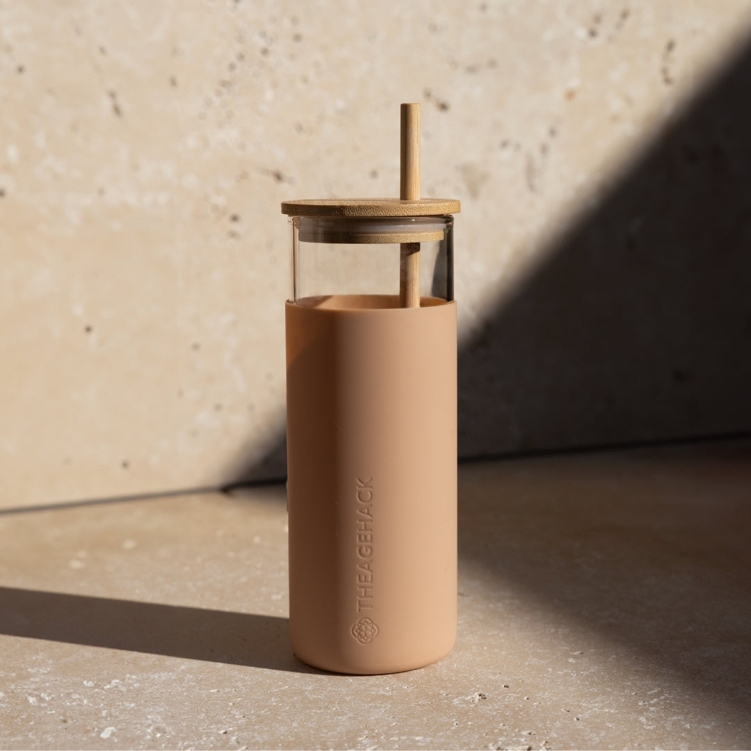 Glass Bamboo Bottle