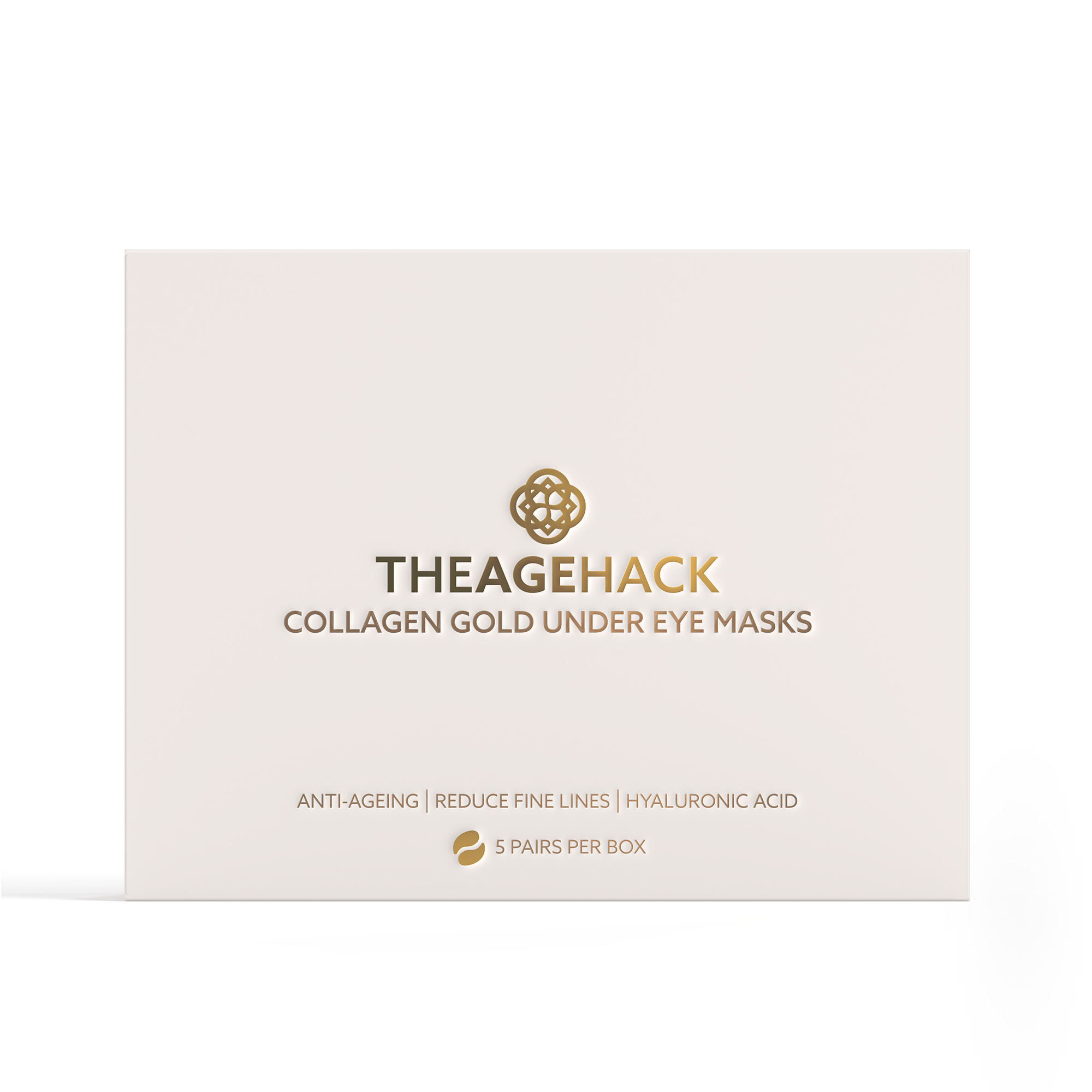 THEAGEHACK Collagen Under Gold Eye Mask - Front Label