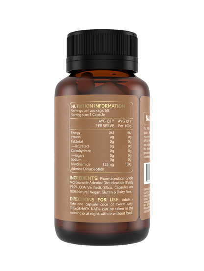 NAD+ Capsules - your on the go, cellular energy boost partner
