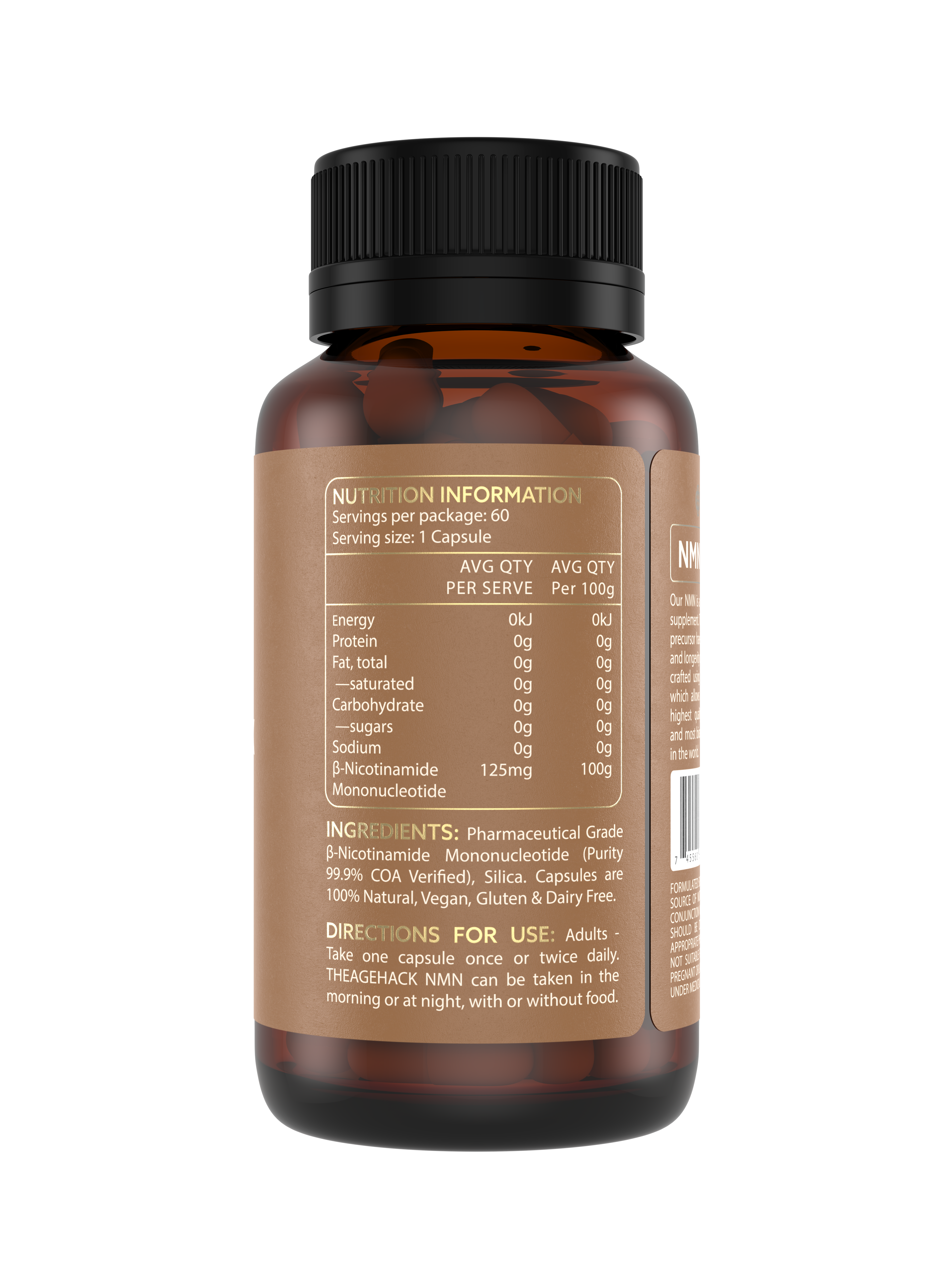 NMN Capsules - to maintain daily cellular energy production while on the go