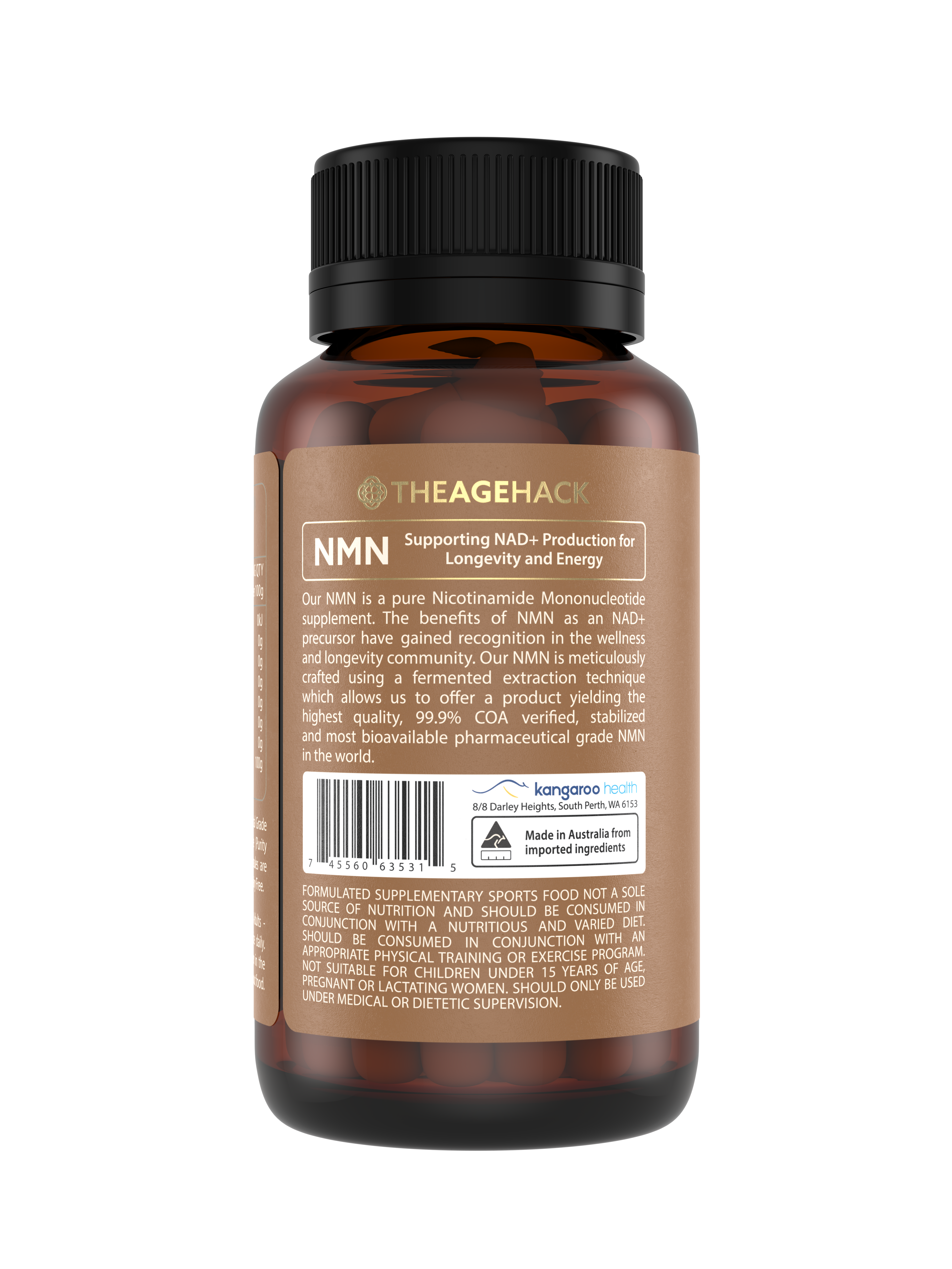 NMN Capsules - to maintain daily cellular energy production while on the go